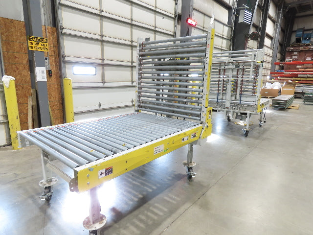 ConveyX 52"x 20' MDR Motorized Roller Conveyor 48"BF Manual Drive-Thru Gate 115V