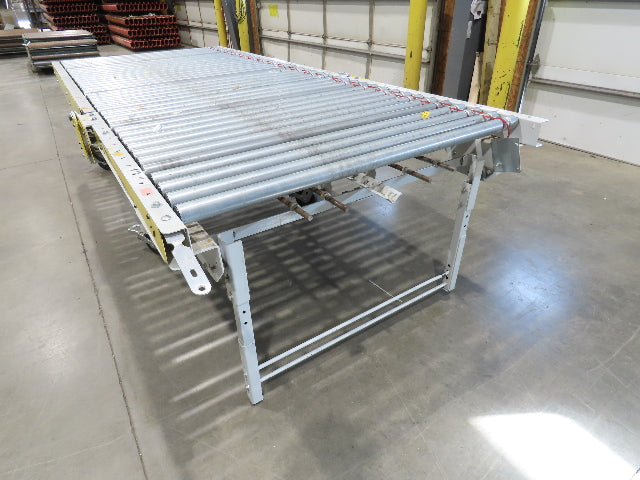 ConveyX 52"x 20' MDR Motorized Roller Conveyor 48"BF Manual Drive-Thru Gate 115V