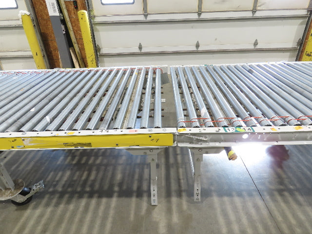 ConveyX 52"x 20' MDR Motorized Roller Conveyor 48"BF Manual Drive-Thru Gate 115V