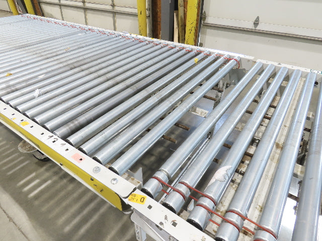 ConveyX 52"x 20' MDR Motorized Roller Conveyor 48"BF Manual Drive-Thru Gate 115V