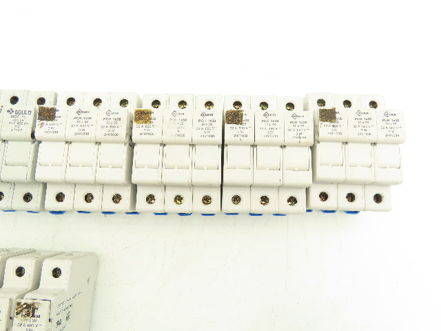 Gould Weber 10x38 Fuse Holder 1PH 2PH 3PH Mixed 600V 30A Lot of 17