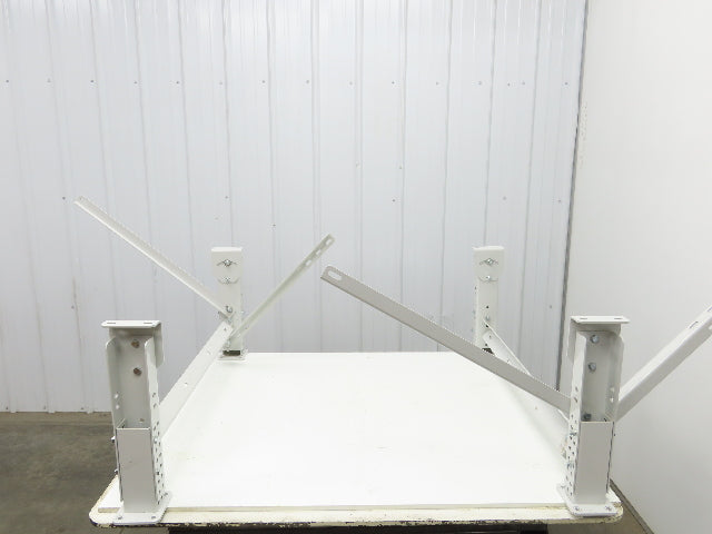 ConveyX Roller Conveyor Leg Support 39.5"W 16-20"H (Fits 42" Frame) Lot of 2