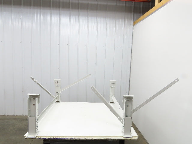 ConveyX Roller Conveyor Leg Support 39.5"W 16-20"H (Fits 42" Frame) Lot of 2