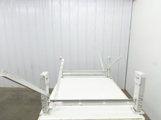 ConveyX Roller Conveyor Leg Support 39.5"W 16-20"H (Fits 42" Frame) Lot of 2