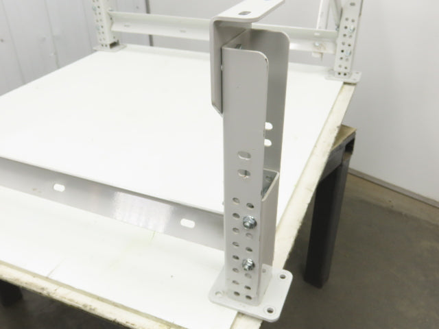 ConveyX Roller Conveyor Leg Support 39.5"W 16-20"H (Fits 42" Frame) Lot of 2