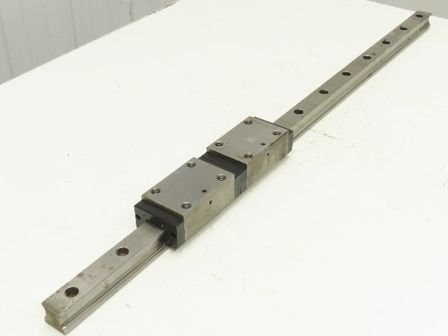 Rexroth Star SP 35 Linear Bearing LM Guide Rail 2-Blocks 34mm x 1020mm 40"L