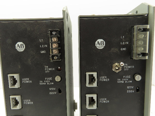 Allen Bradley 1771-PS7 Power Supply Ser C 120/220VAC In 5/15/24VDC Out Lot of 2