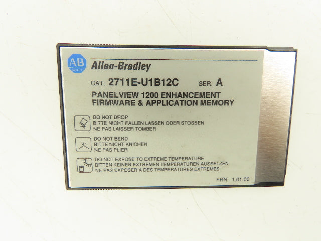 Allen Bradley 2711E-U1B12C PanelView 1200 Enhancement Memory Card 4Mb Ser A