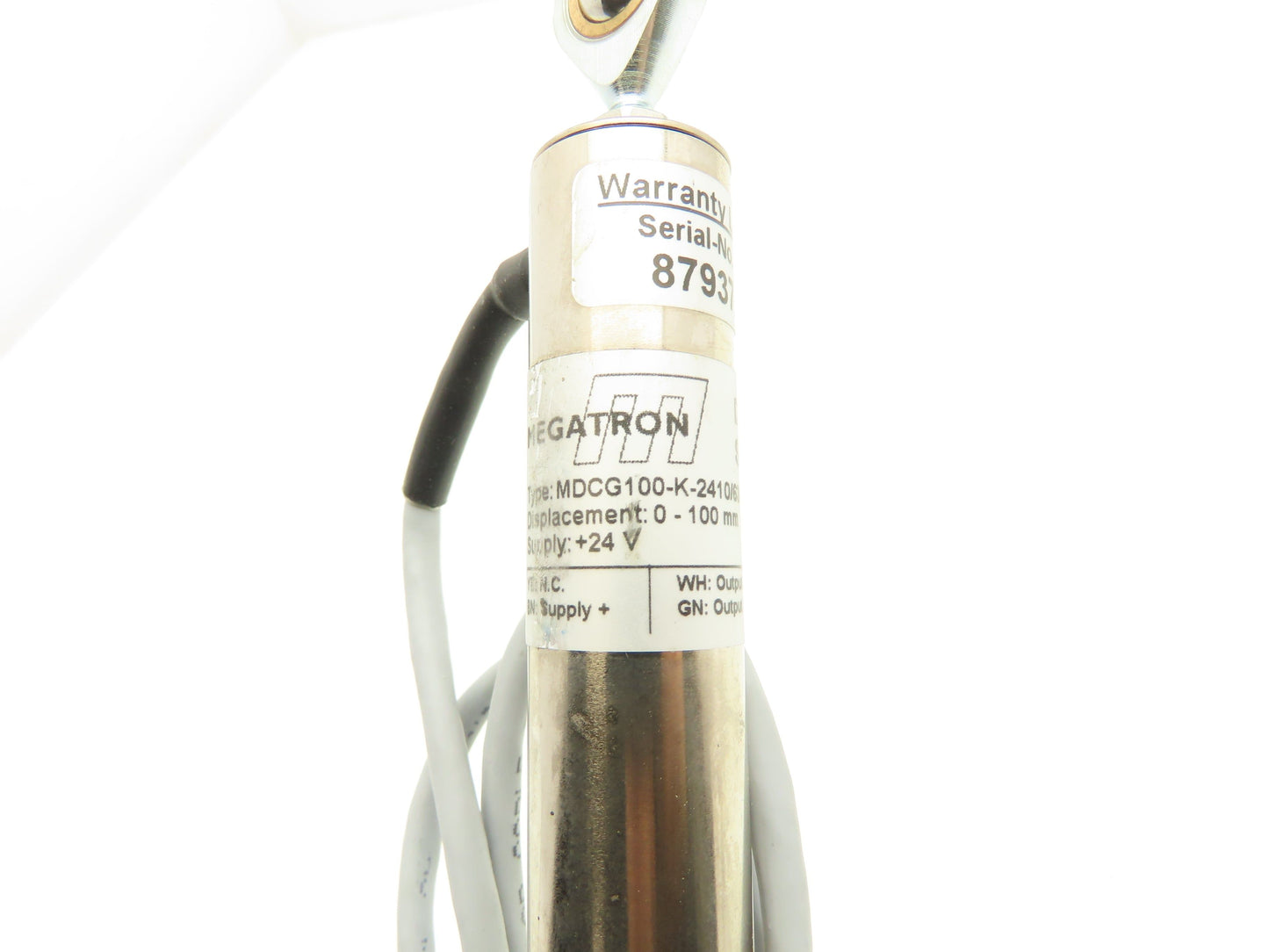 Megatron MDCG100-K-2410/6346 Displacement Sensor 100mm Push Rod Transducer