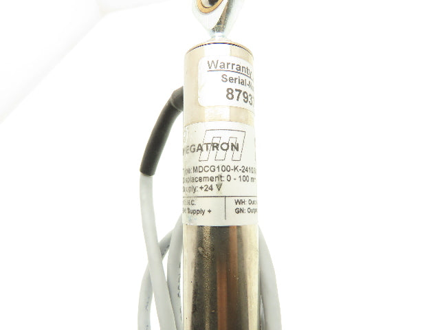 Megatron MDCG100-K-2410/6346 Displacement Sensor 100mm Push Rod Transducer