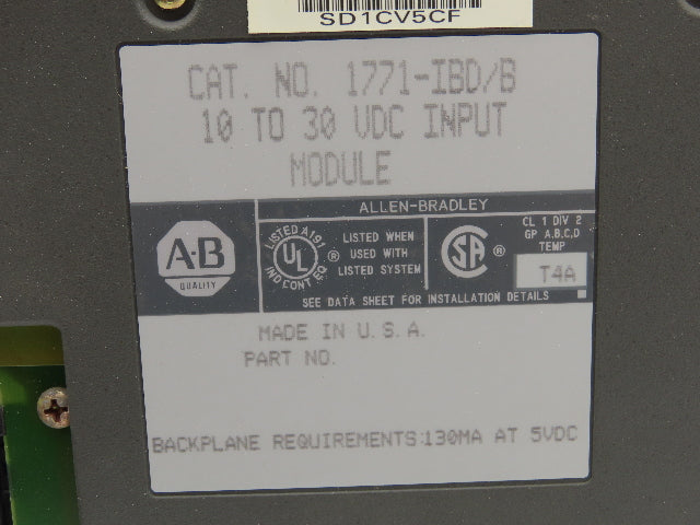 Allen Bradley 1771-IBD/B 10 to 30 VDC Input Module Lot of 11