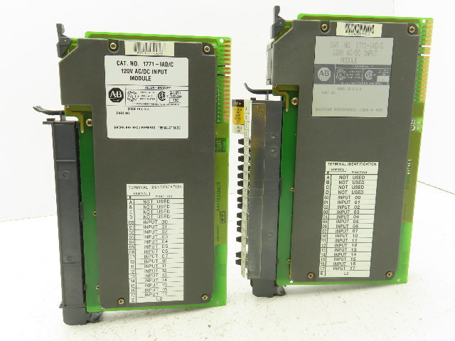 Allen Bradley 1771-IAD/C 120V AC/DC Input Module Lot of 2