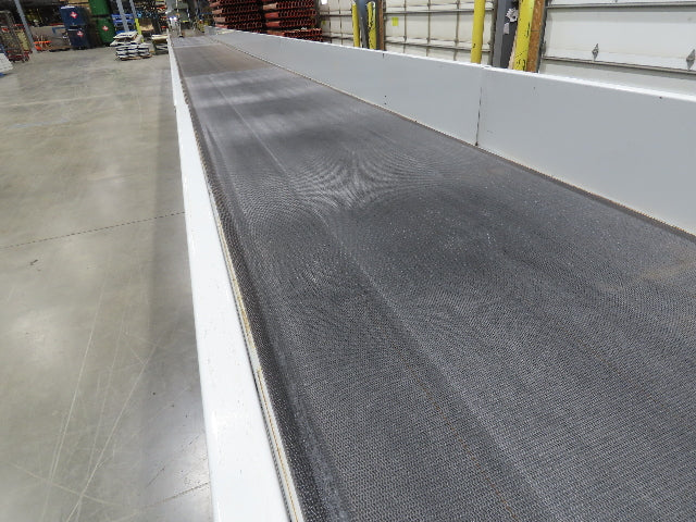 Hytrol BPC 43"x 78' Slider Bed Conveyor Parcel Belt 3Hp 480V Center Drive 110fpm