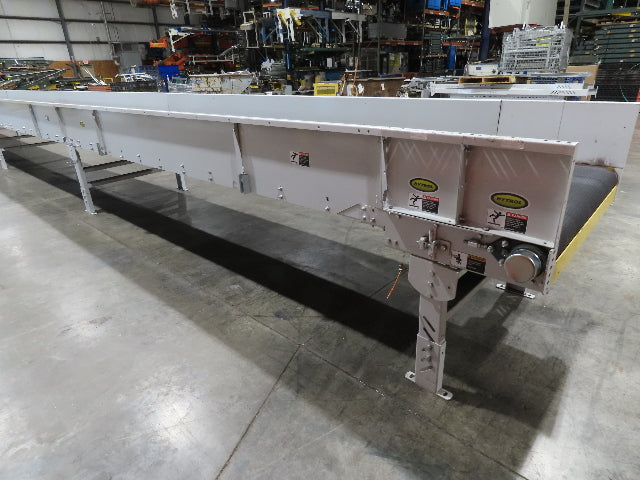 Hytrol BPC 43"x 78' Slider Bed Conveyor Parcel Belt 3Hp 480V Center Drive 110fpm