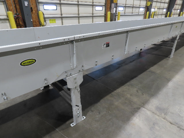 Hytrol BPC 43"x 78' Slider Bed Conveyor Parcel Belt 3Hp 480V Center Drive 110fpm
