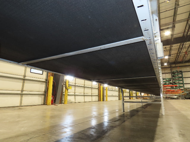 Hytrol BPC 43"x 78' Slider Bed Conveyor Parcel Belt 3Hp 480V Center Drive 110fpm