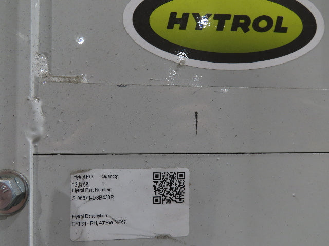 Hytrol BPC 43"x 78' Slider Bed Conveyor Parcel Belt 3Hp 480V Center Drive 110fpm