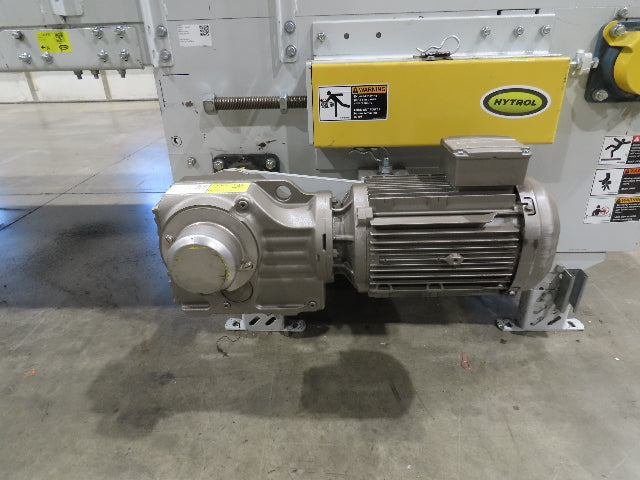 Hytrol BPC 43"x 78' Slider Bed Conveyor Parcel Belt 3Hp 480V Center Drive 110fpm