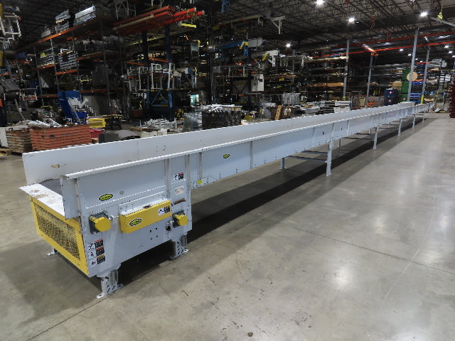 Hytrol BPC 43"x 78' Slider Bed Conveyor Parcel Belt 3Hp 480V Center Drive 110fpm