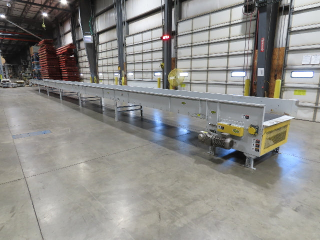 Hytrol BPC 43"x 78' Slider Bed Conveyor Parcel Belt 3Hp 480V Center Drive 110fpm
