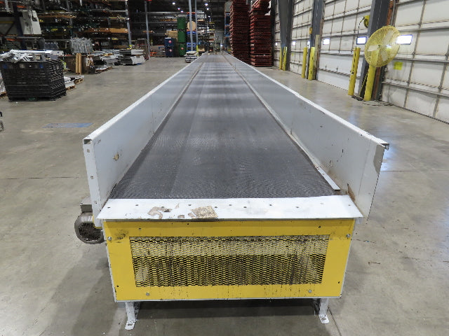 Hytrol BPC 43"x 78' Slider Bed Conveyor Parcel Belt 3Hp 480V Center Drive 110fpm
