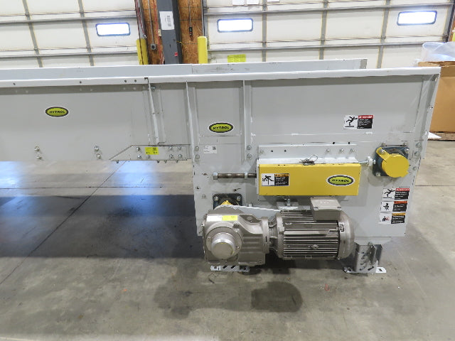 Hytrol BPC 43"x 78' Slider Bed Conveyor Parcel Belt 3Hp 480V Center Drive 110fpm