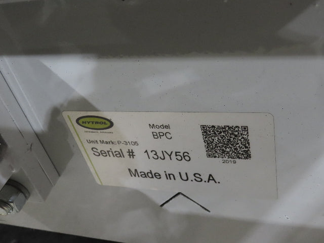 Hytrol BPC 43"x 78' Slider Bed Conveyor Parcel Belt 3Hp 480V Center Drive 110fpm