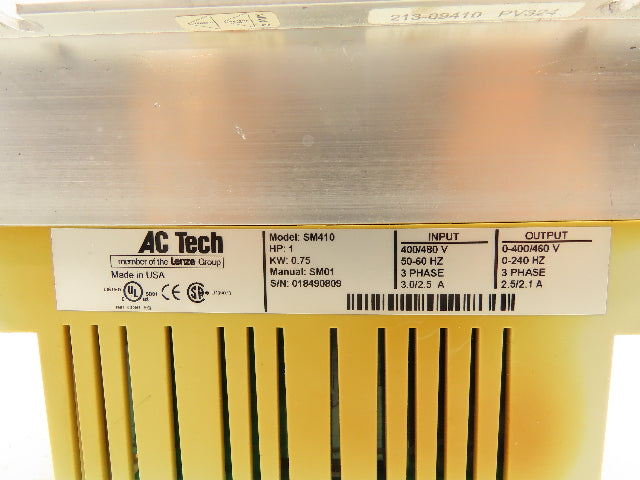 Lenze SM410 AC Tech Variable Frequency AC Drive 1HP 480VAC 3Ph