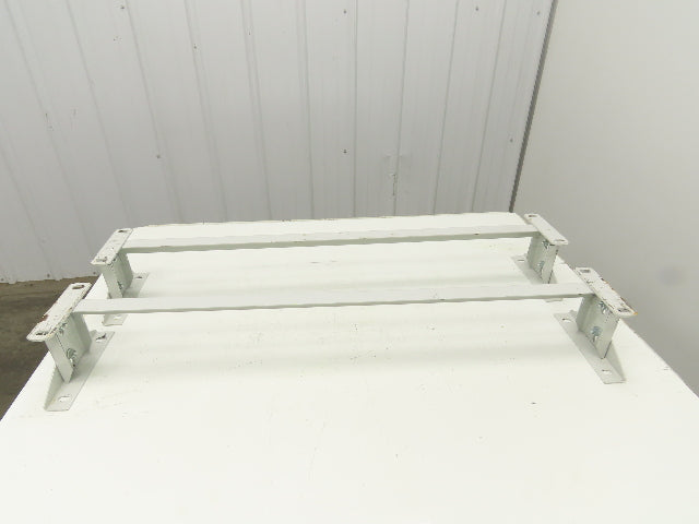 Hytrol 40"W Conveyor Leg Floor Support 4-5/8"-6-1/4"H Lot of 2