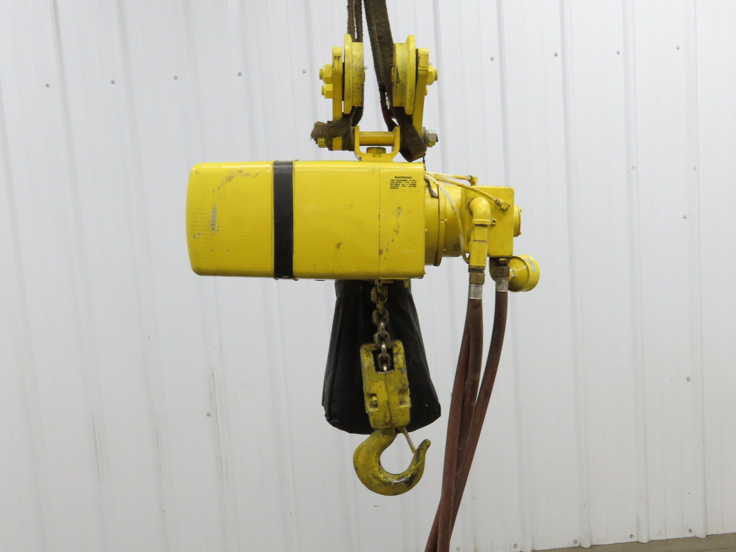 Yale KAL 2 Ton 4000Lb Pneumatic Air Chain Hoist 10' Lift Pendant & Push Trolley