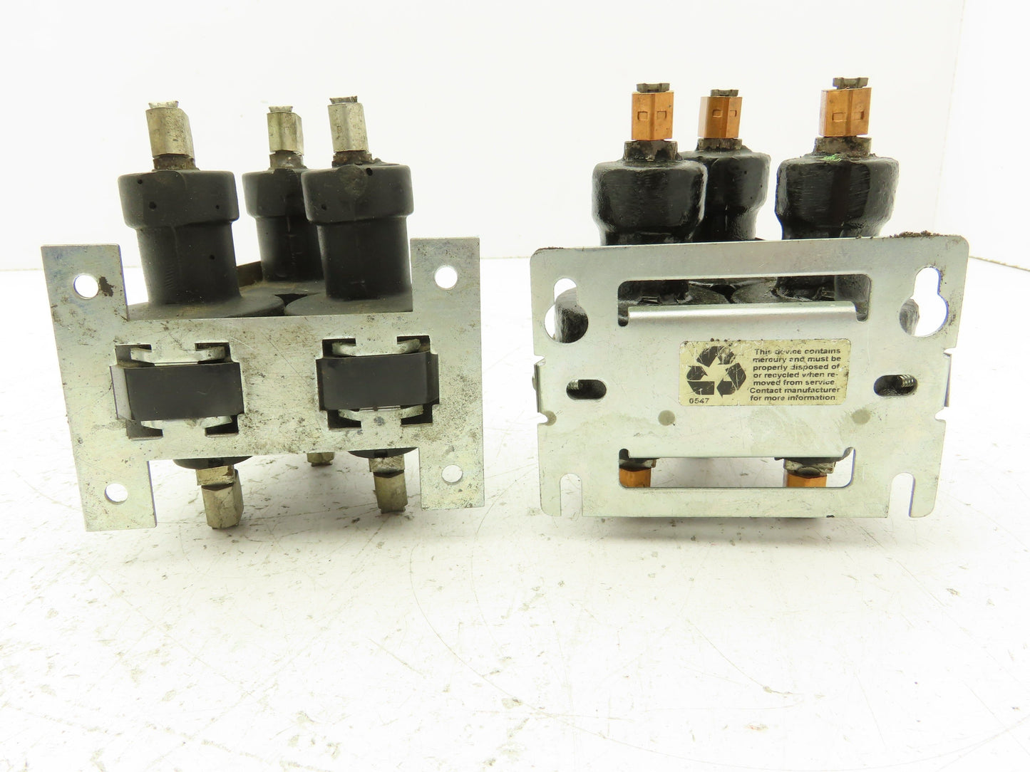 MDI 335NO-120A Mercury Contactor Relay 120VAC Coil 3 Pole Lot Of 2
