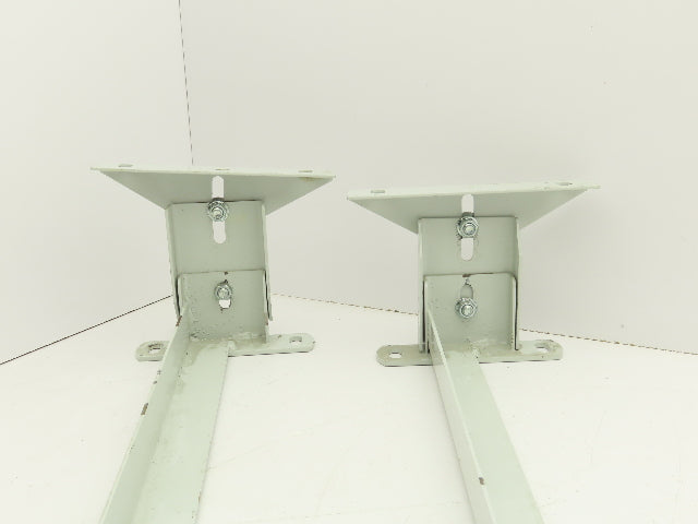 Hytrol 36"W Conveyor Leg Floor Support 4-5/8"-6-5/8"H Lot of 2