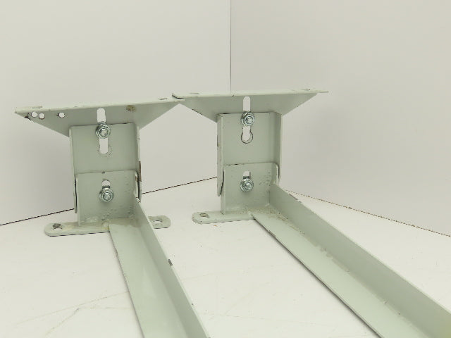 Hytrol 36"W Conveyor Leg Floor Support 4-5/8"-6-5/8"H Lot of 2