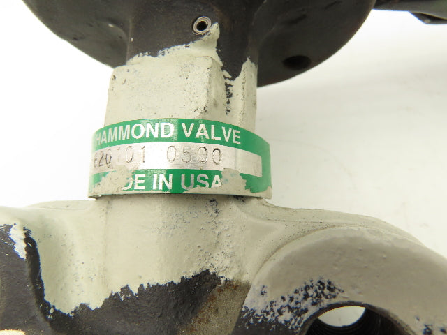 Hammond 5" Butterfly Valve 8-Lug EPDM AL/Bronze Disc w/Handle