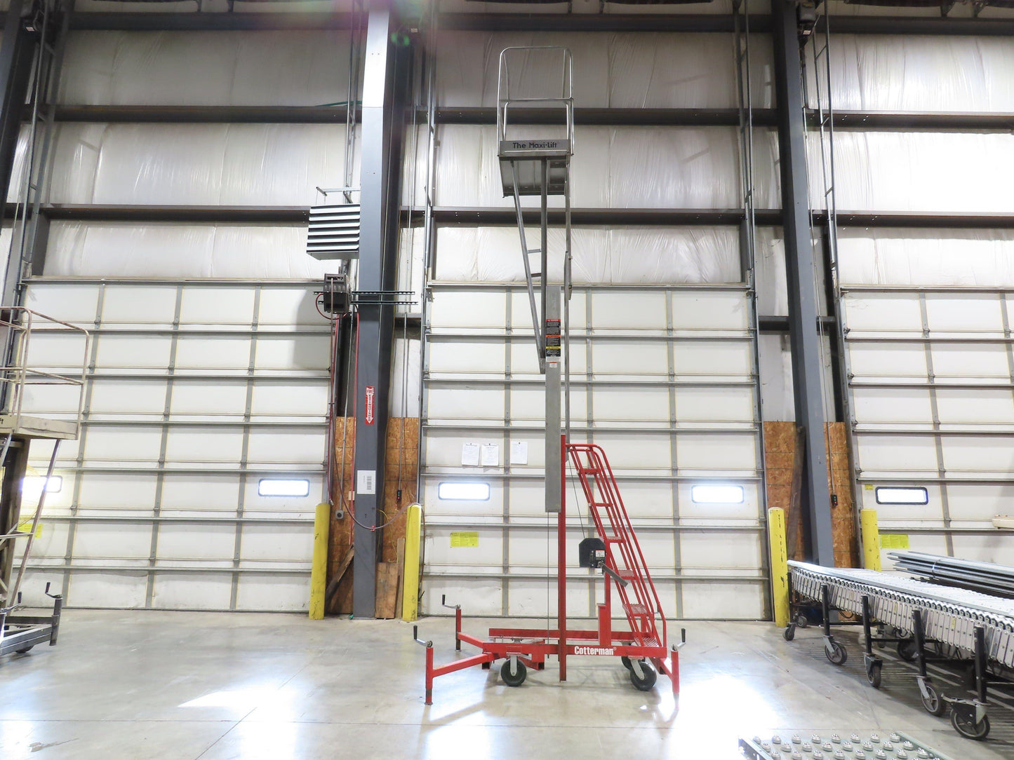 Cotterman ML15W Maxi-Lift 15' Manual Man Lift Elevating Work Platform Ladder