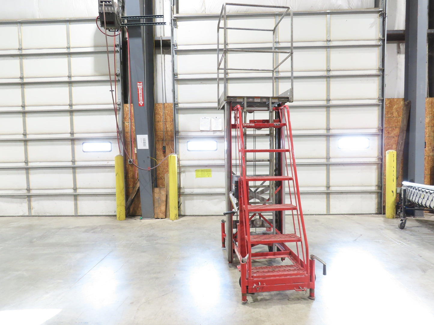 Cotterman ML15W Maxi-Lift 15' Manual Man Lift Elevating Work Platform Ladder