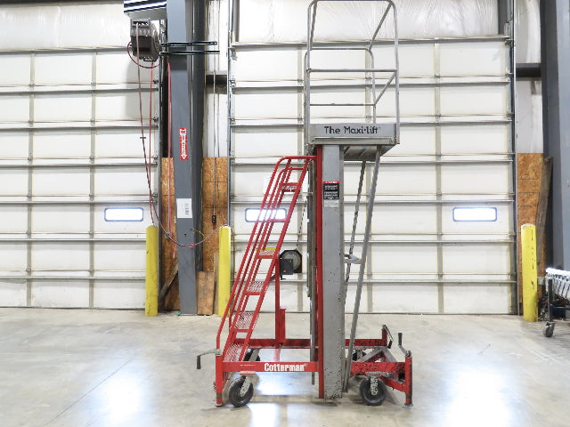 Cotterman ML15W Maxi-Lift 15' Manual Man Lift Elevating Work Platform Ladder