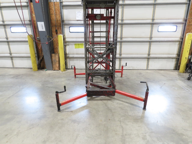 Cotterman ML15W Maxi-Lift 15' Manual Man Lift Elevating Work Platform Ladder