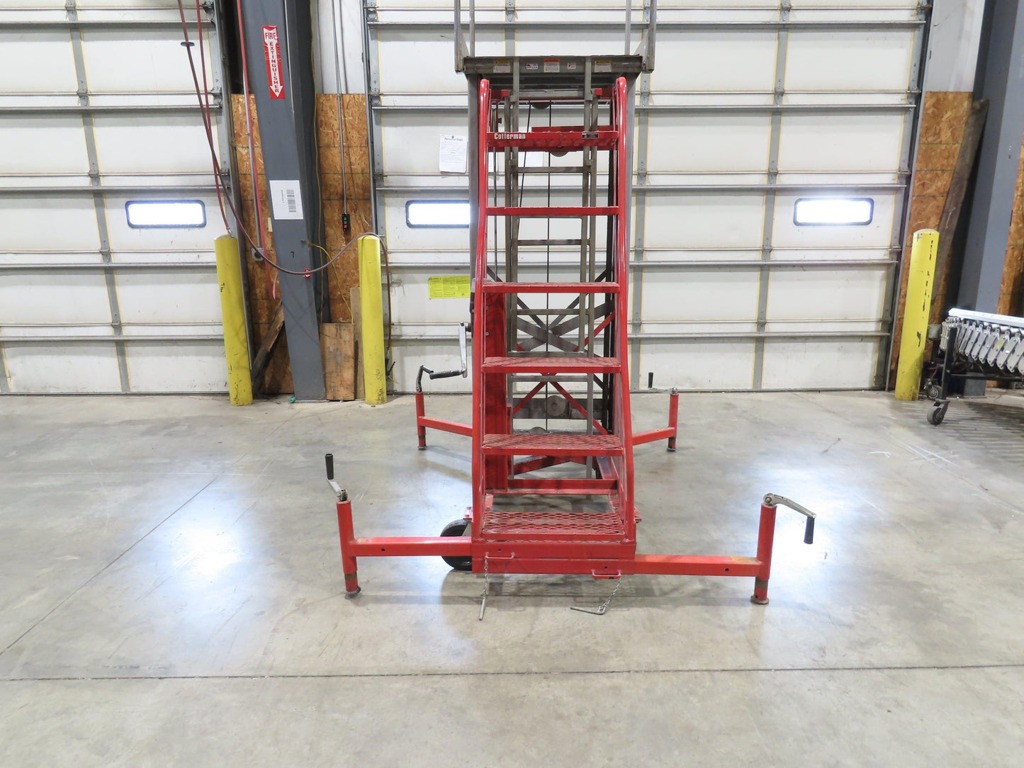Cotterman ML15W Maxi-Lift 15' Manual Man Lift Elevating Work Platform Ladder