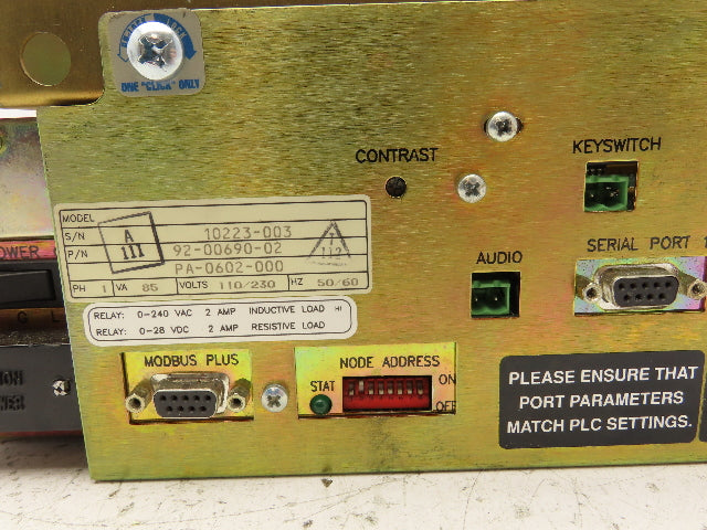 AEG Modicon MM-PMA2-300 PanelMate Plus Interface Power Supply System 110/230V