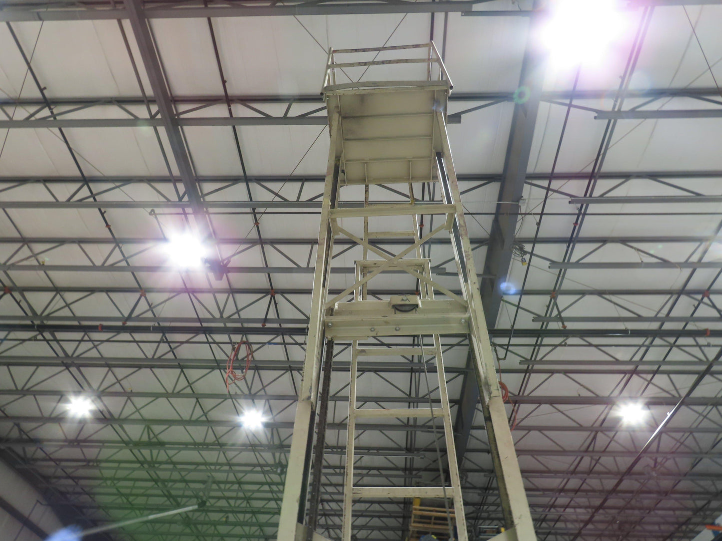 Cotterman Maxi Lift 15' Manual Man Lift Elevating Work Platform Ladder 300 Lb