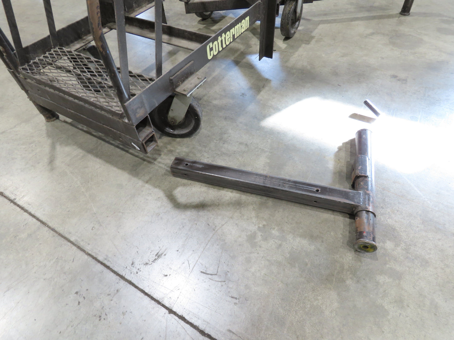 Cotterman Maxi Lift 15' Manual Man Lift Elevating Work Platform Ladder 300 Lb
