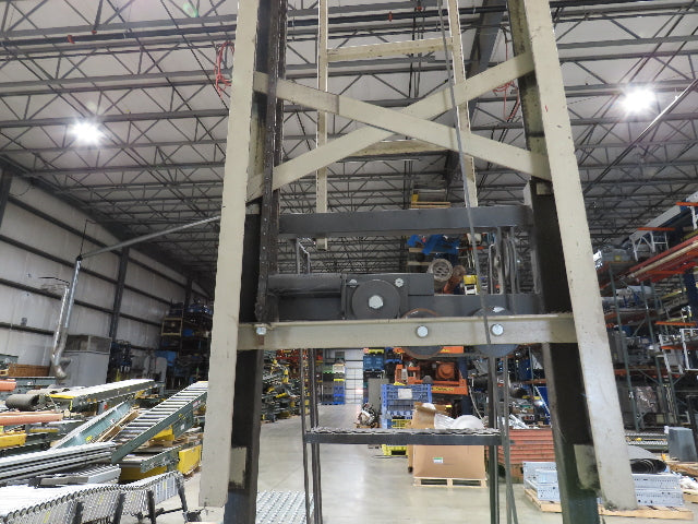 Cotterman Maxi Lift 15' Manual Man Lift Elevating Work Platform Ladder 300 Lb