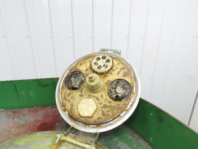Fabricated Metals Liqua-Bin Round Liquid Storage Tank 330 Gal Steel IBC Tote