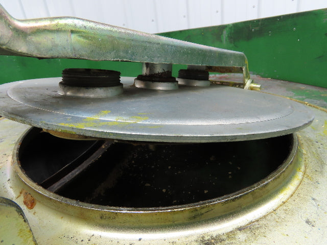 Fabricated Metals Liqua-Bin Round Liquid Storage Tank 330 Gal Steel IBC Tote
