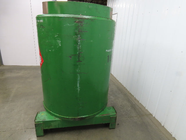 Fabricated Metals Liqua-Bin Round Liquid Storage Tank 330 Gal Steel IBC Tote