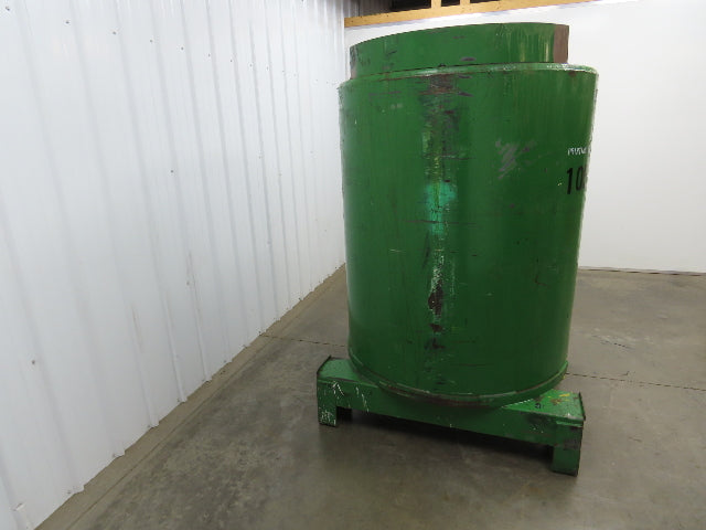 Fabricated Metals Liqua-Bin Round Liquid Storage Tank 330 Gal Steel IBC Tote