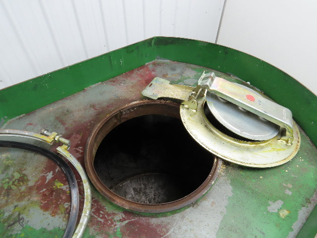 Fabricated Metals Liqua-Bin Round Liquid Storage Tank 330 Gal Steel IBC Tote