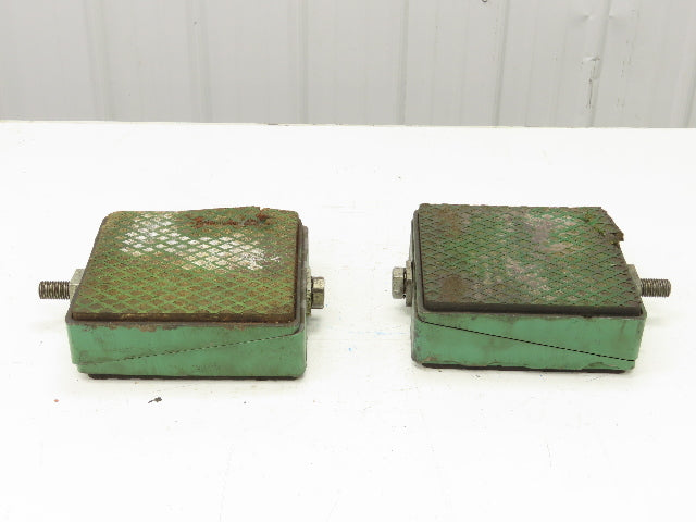 AirLoc Wedgmount Precision Machine Leveler Vibration Pad 8"x 8"x 3"H Lot of 2