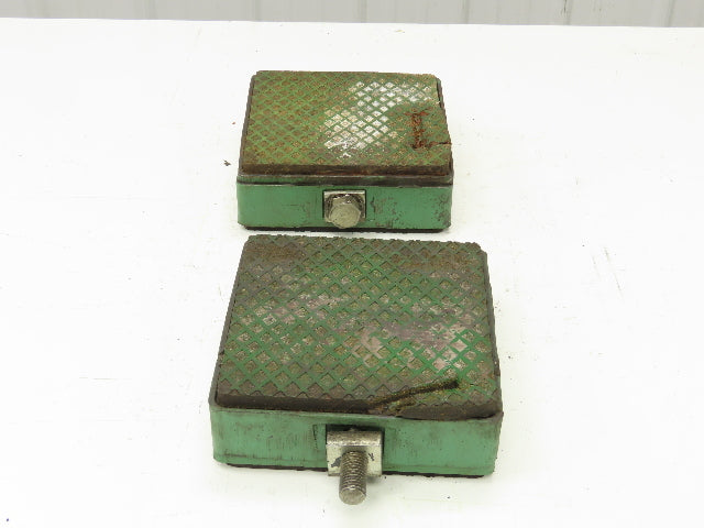 AirLoc Wedgmount Precision Machine Leveler Vibration Pad 8"x 8"x 3"H Lot of 2